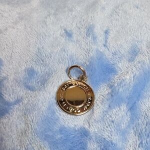 Coach Silver Round Pendant Charm Or Hangtag